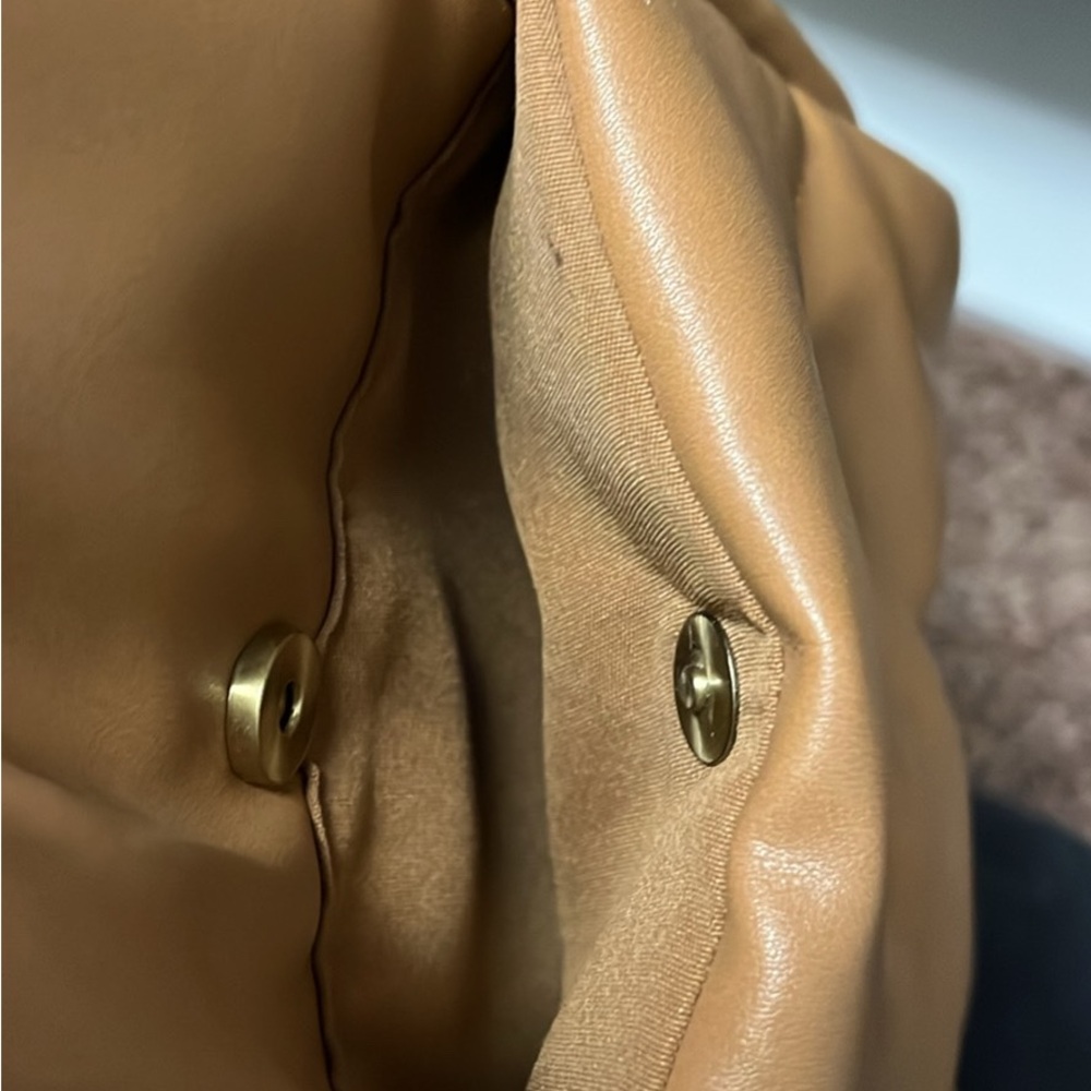 Chic Tan Leather Backpack - image 5